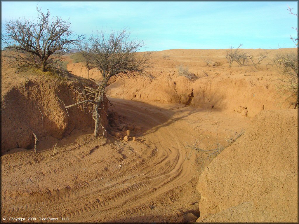 Example of terrain at St. David Pits Trail