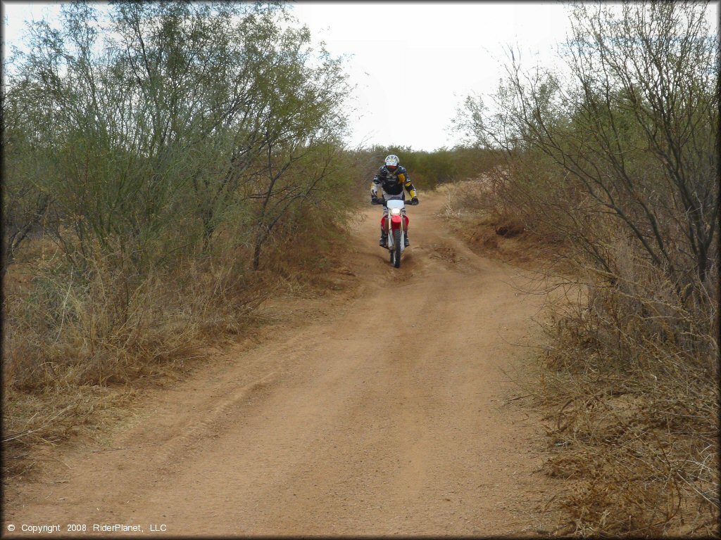 Honda CRF Motorcycle at Pinal Airpark Trail