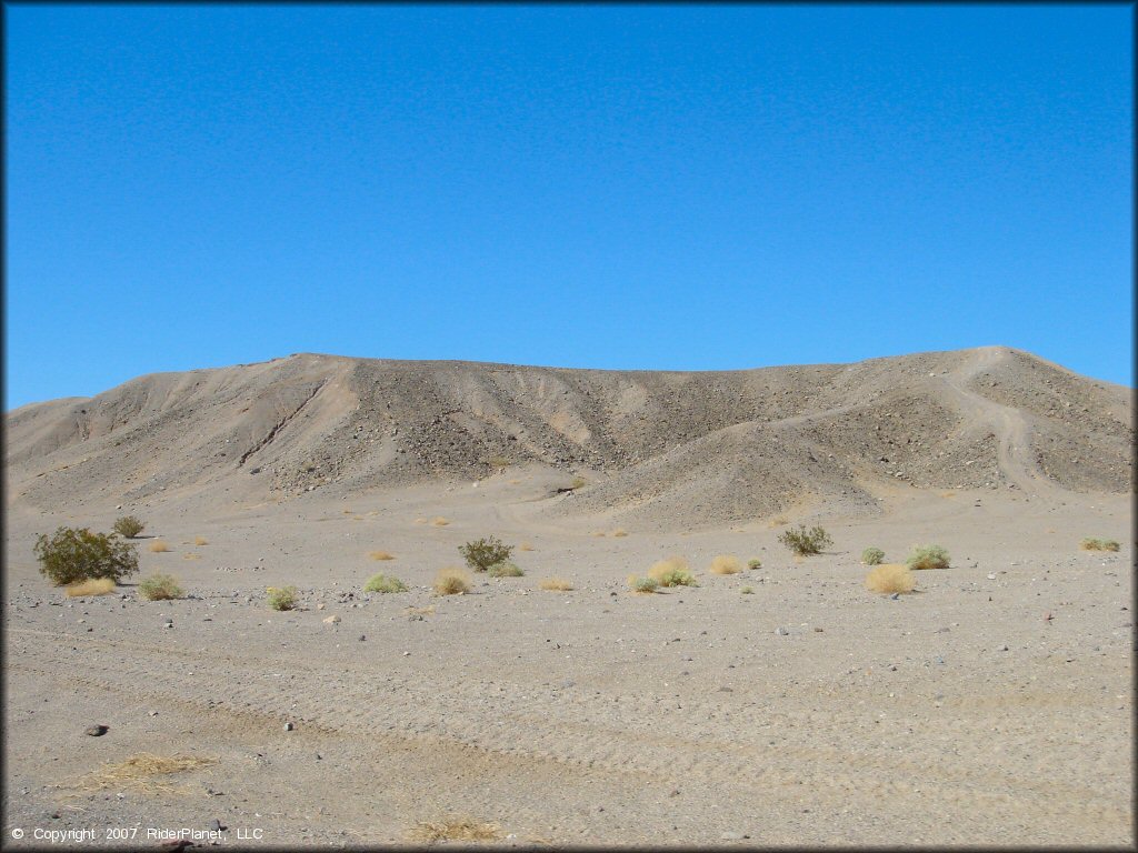 A trail at Dumont Dunes OHV Area