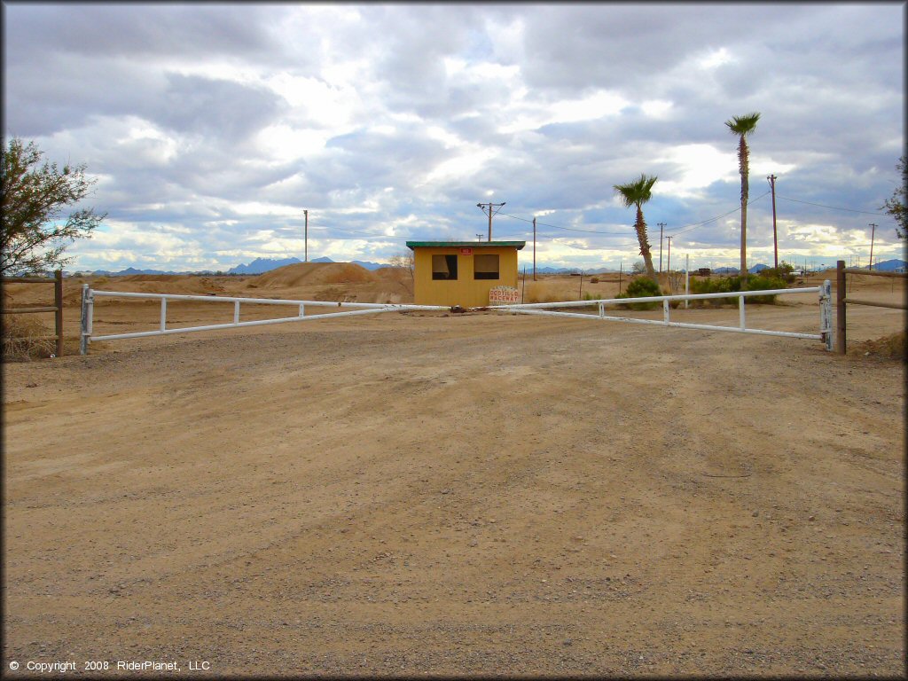 RV Trailer Staging Area and Camping at Ocotillo Raceway Track