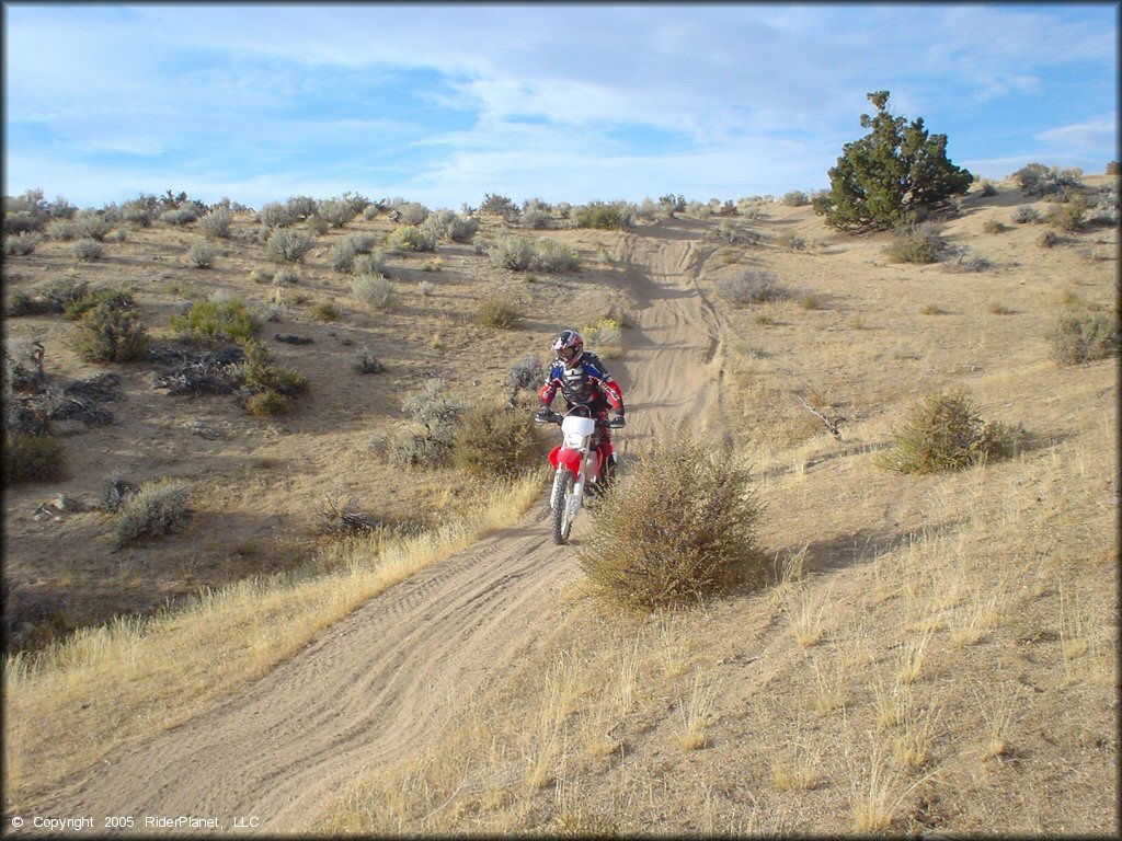 Honda CRF Off-Road Bike at Fort Sage OHV Area Trail