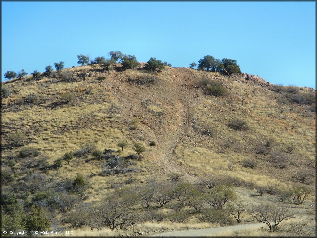 Terrain example at Mt. Lemmon Control Road Trail