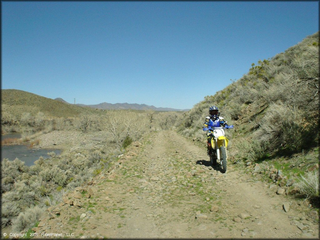 Girl riding a OHV at Eldorado Canyon Trail