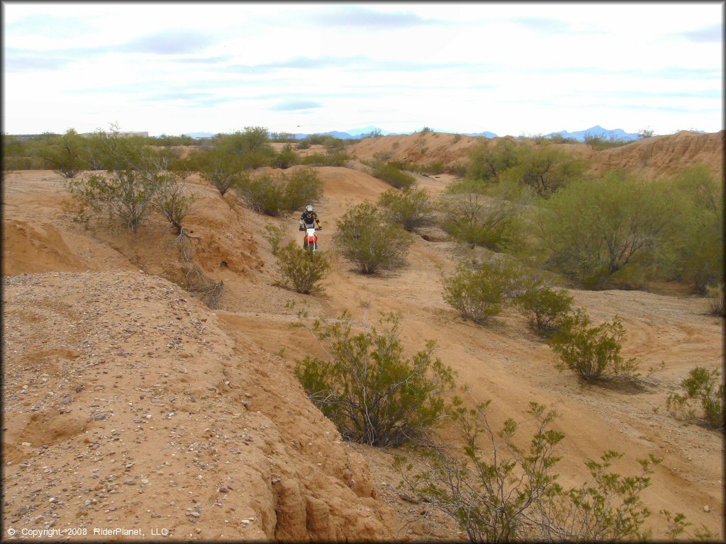 Honda CRF Dirt Bike at Pinal Airpark Trail