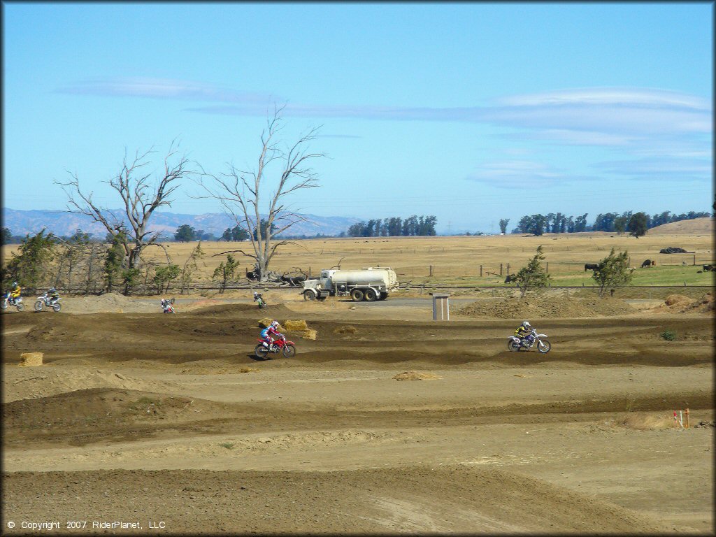 OHV catching some air at Argyll MX Park Track
