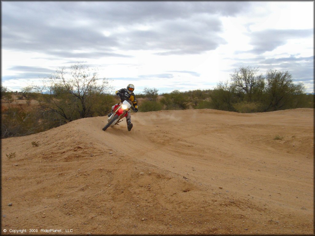 Honda CRF Dirt Bike at Pinal Airpark Trail