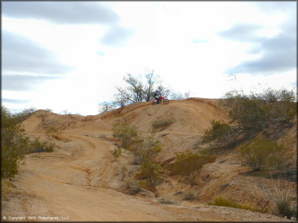 Honda CRF Motorcycle at Pinal Airpark Trail