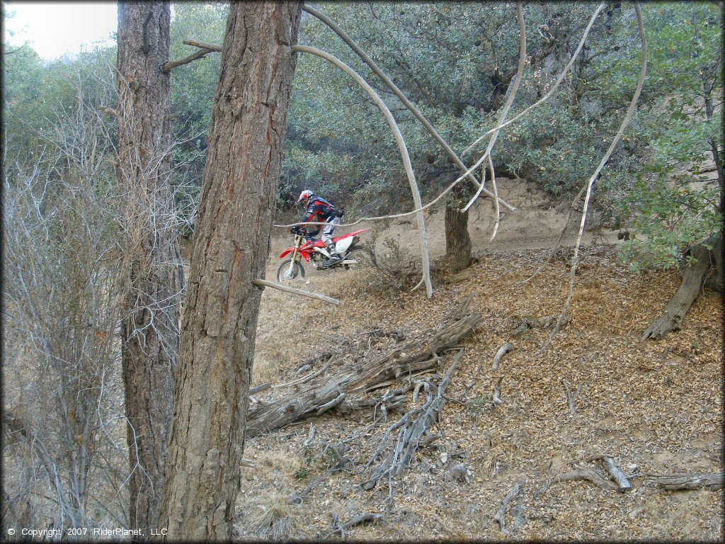 Honda CRF Dirt Bike at Lake Arrowhead Trail