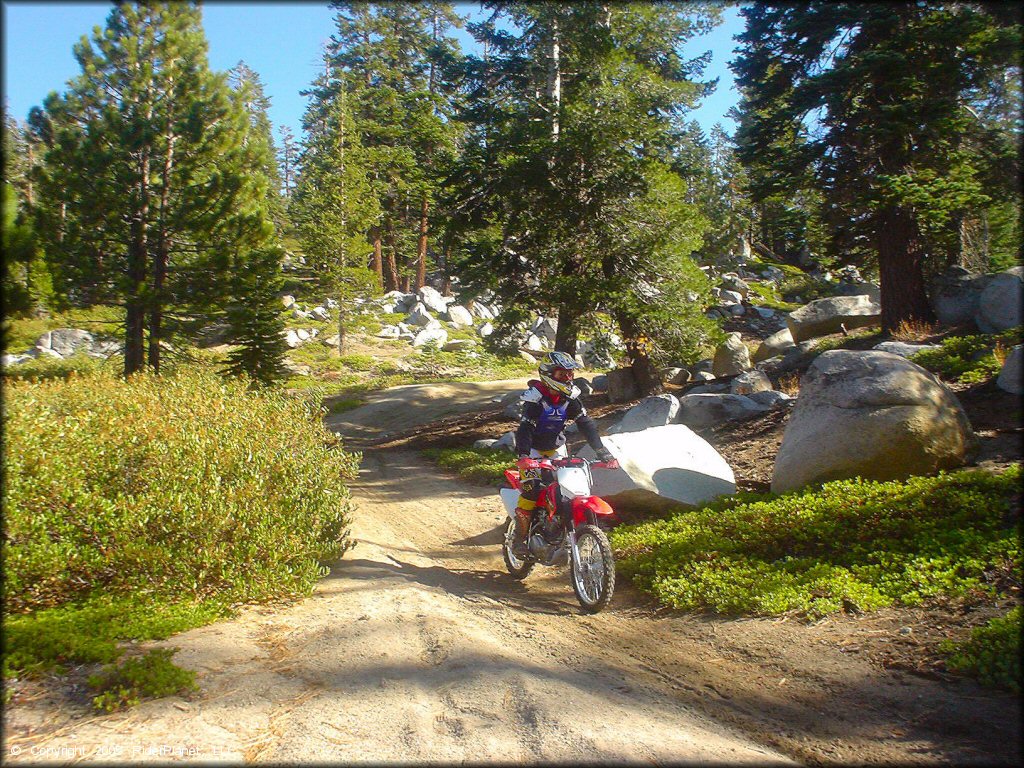Honda CRF Dirt Bike at Genoa Peak Trail