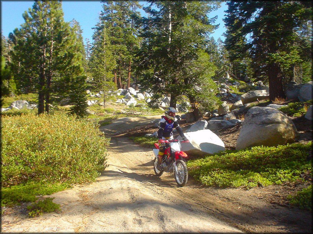 Honda CRF Trail Bike at Genoa Peak Trail