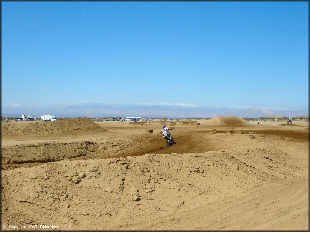 Kawasaki KX Dirt Bike at Cal City MX Park OHV Area