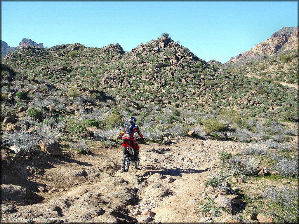 Honda CRF Trail Bike at Bulldog Canyon OHV Area Trail