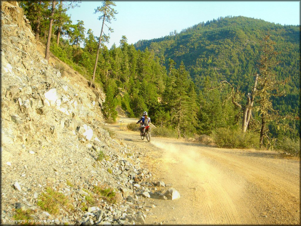 Honda CRF Motorcycle at Lubbs Trail