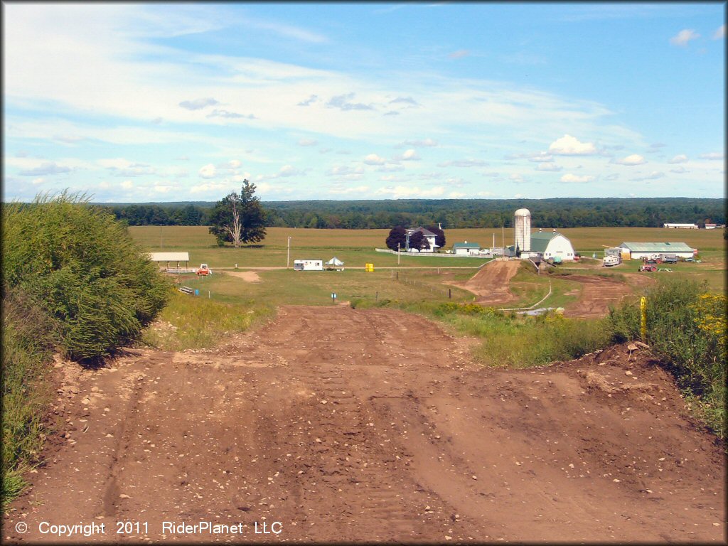 Example of terrain at Thornwood MX Track