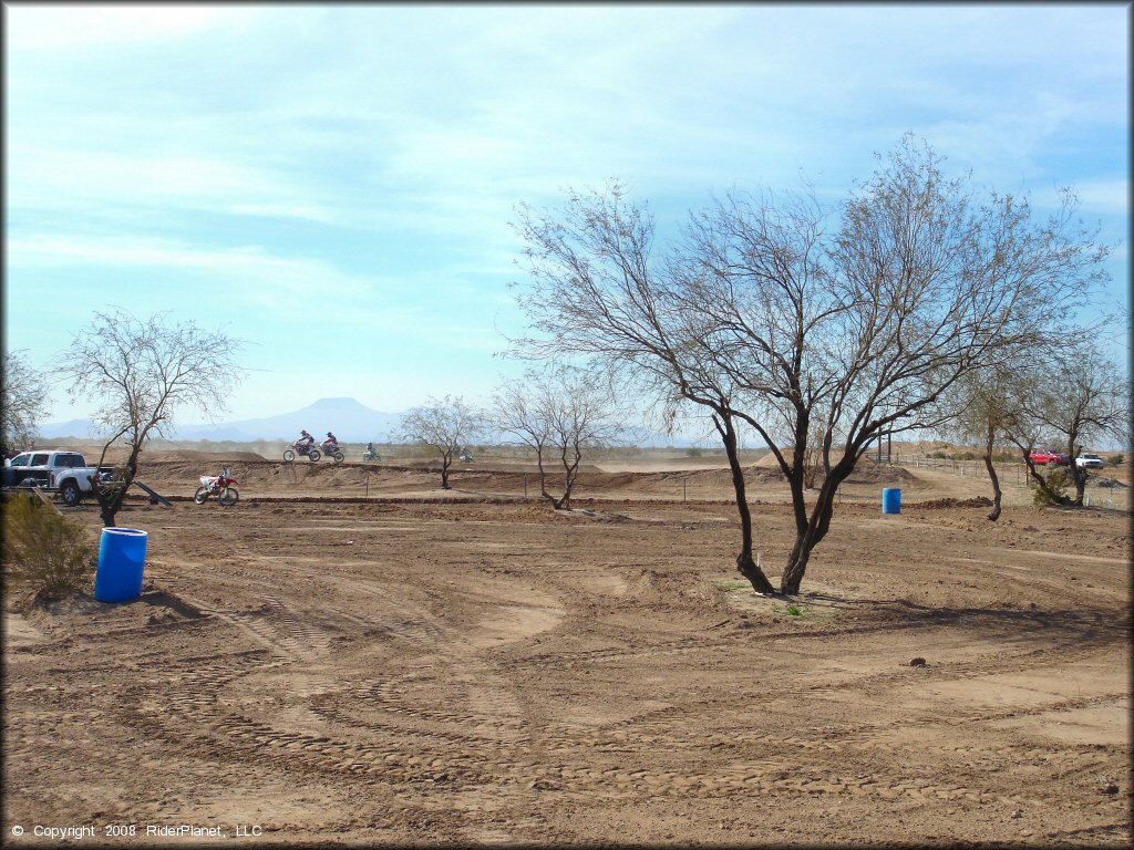 RV Trailer Staging Area and Camping at Motoland MX Park Track