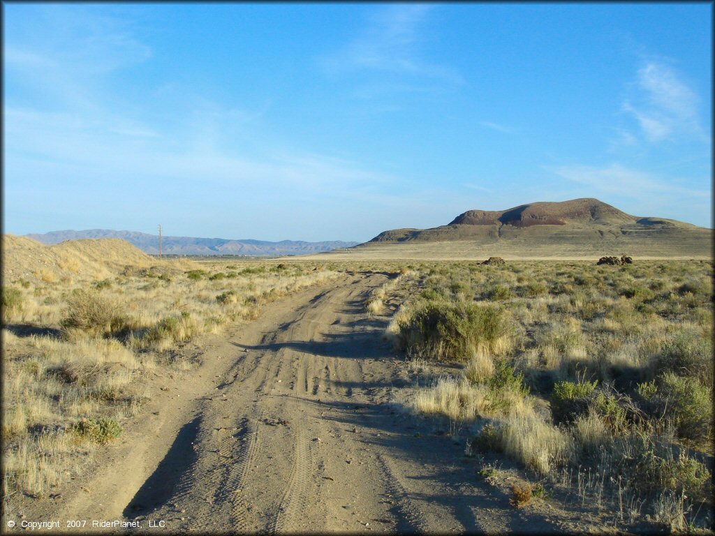 Example of terrain at Lovelock MX OHV Area