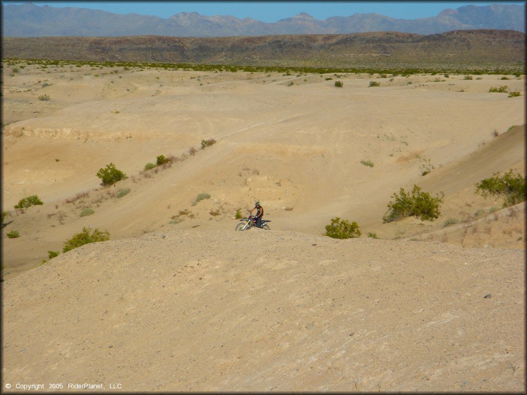 Motorcycle at Boulder Hills OHV Area