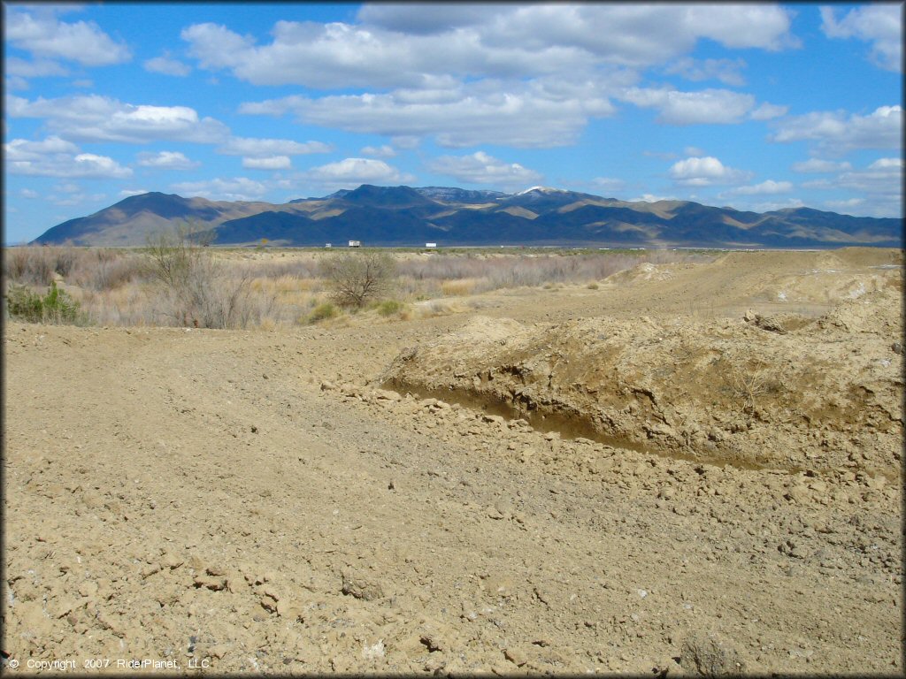 Scenic view of Battle Mountain MX Track