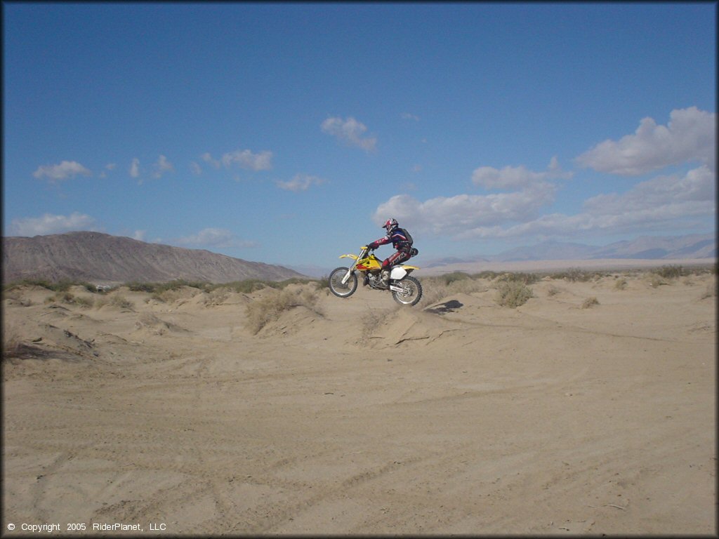 OHV getting air at Ocotillo Wells SVRA Trail