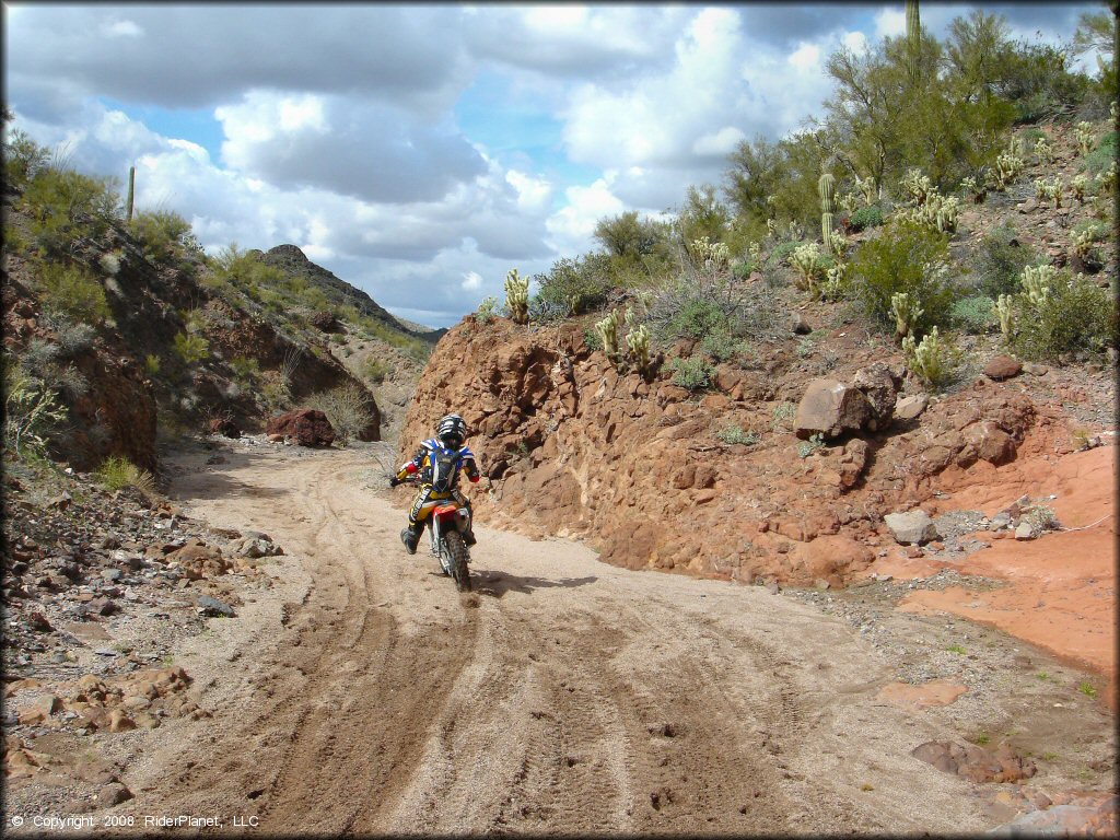 Honda CRF Dirtbike at Black Hills Box Canyon Trail