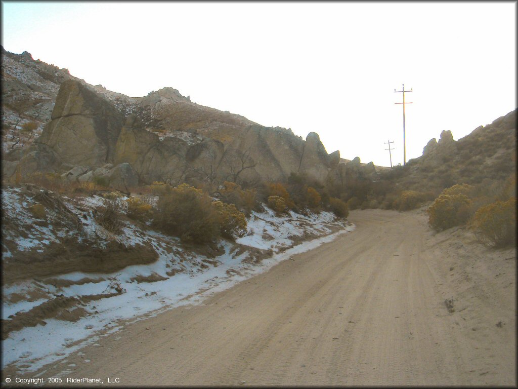 Example of terrain at King's & Voltaire Canyons Trail