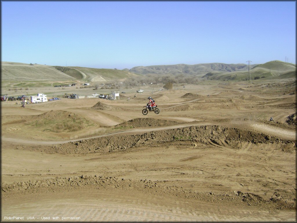 OHV catching some air at Carnegie SVRA OHV Area
