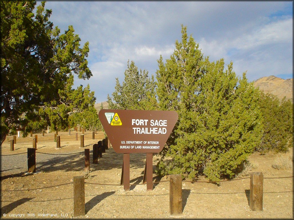 RV Trailer Staging Area and Camping at Fort Sage OHV Area Trail