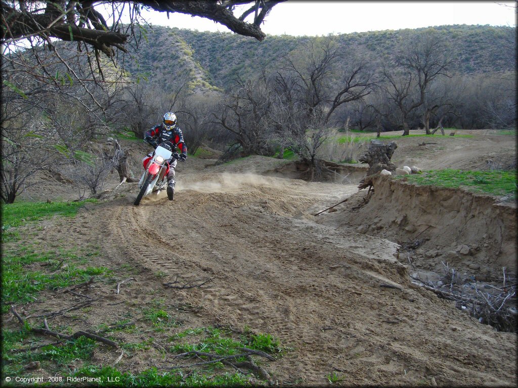 Honda CRF Motorcycle at Black Hills Box Canyon Trail