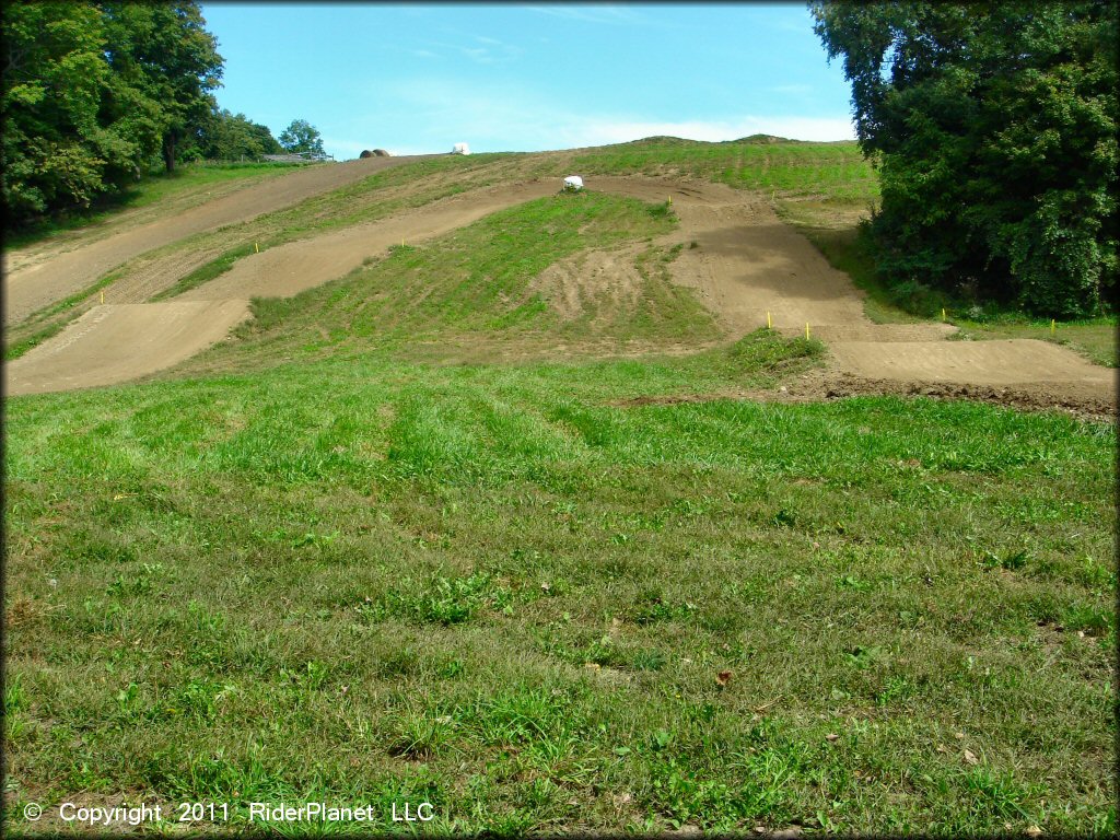 Example of terrain at Pavilion MX OHV Area