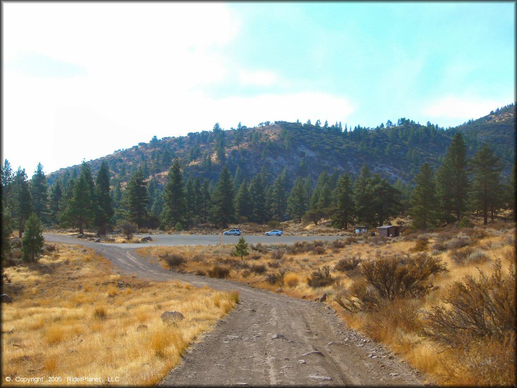 RV Trailer Staging Area and Camping at Timberline Road Trail