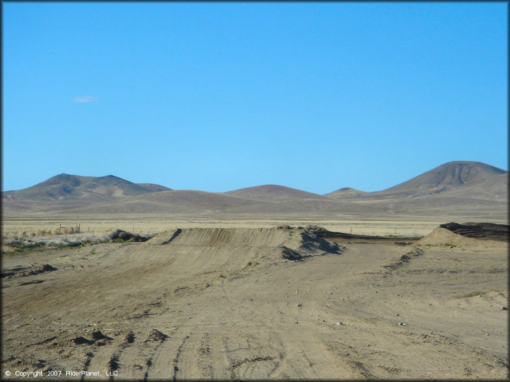 A trail at Winnemucca Regional Raceway Track