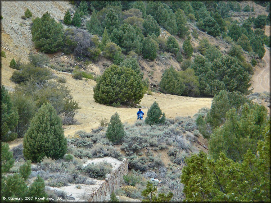 Yamaha YZ Motorcycle at Sevenmile Canyon Trail