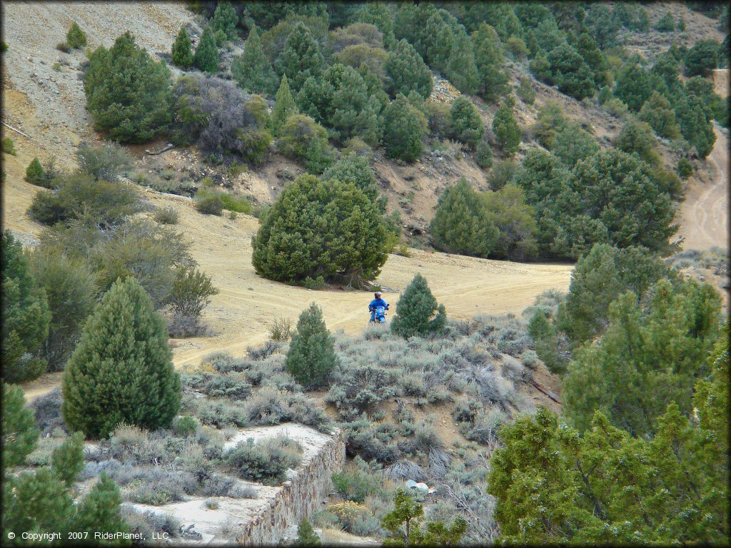 Yamaha YZ Trail Bike at Sevenmile Canyon Trail