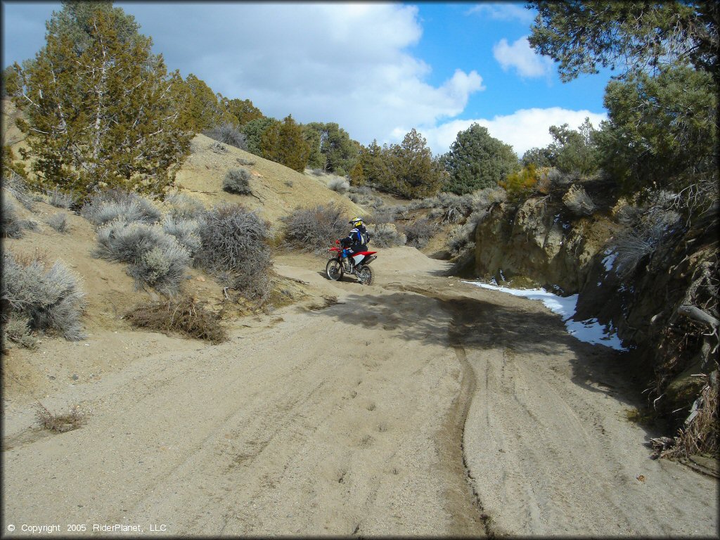 Honda CRF Motorbike at Old Sheep Ranch Trail