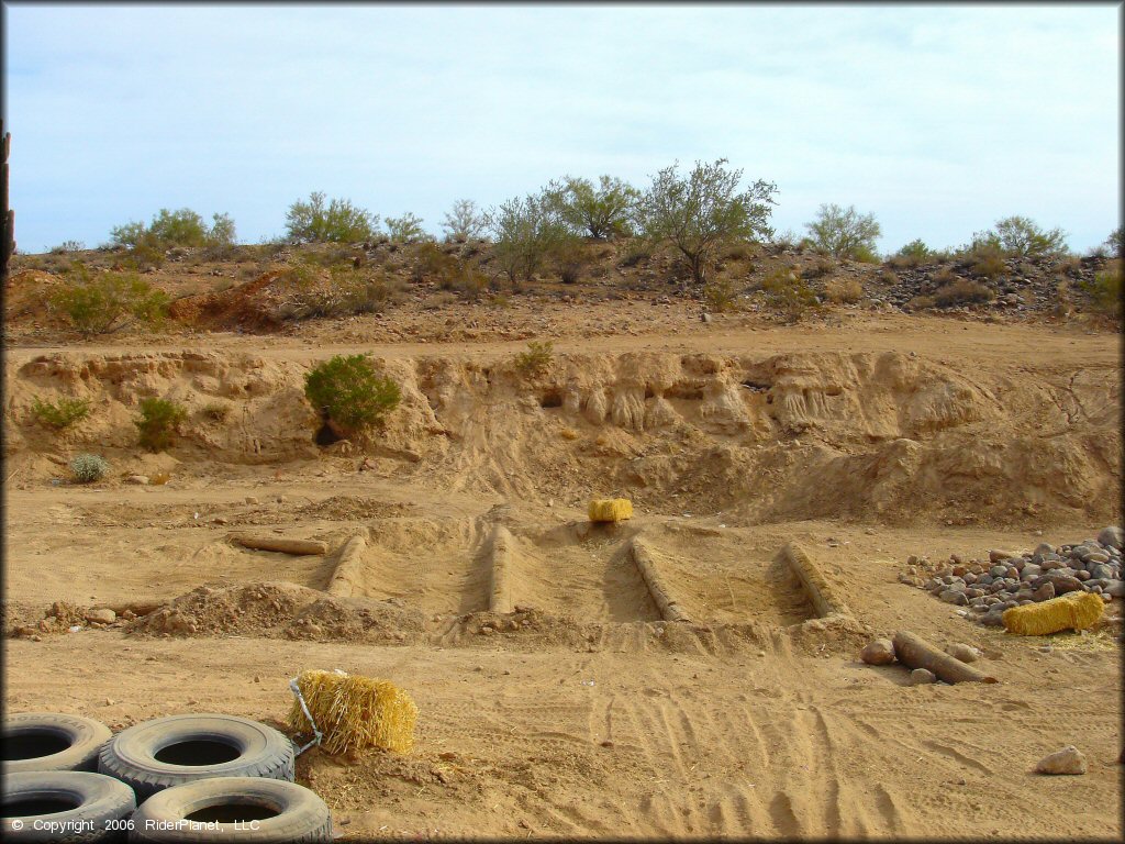 Example of terrain at Canyon Motocross OHV Area