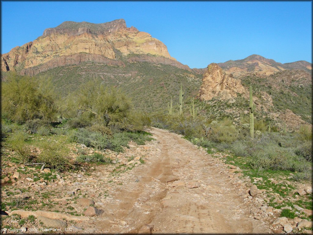 Terrain example at Bulldog Canyon OHV Area Trail