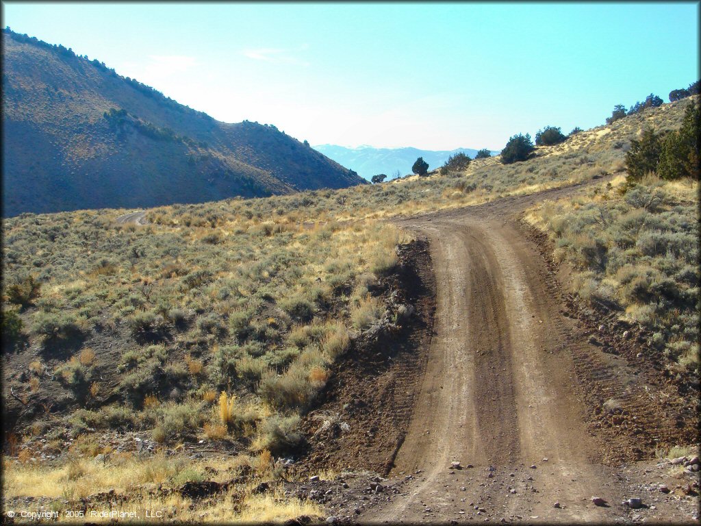 A trail at Washoe Valley Jumbo Grade OHV Area