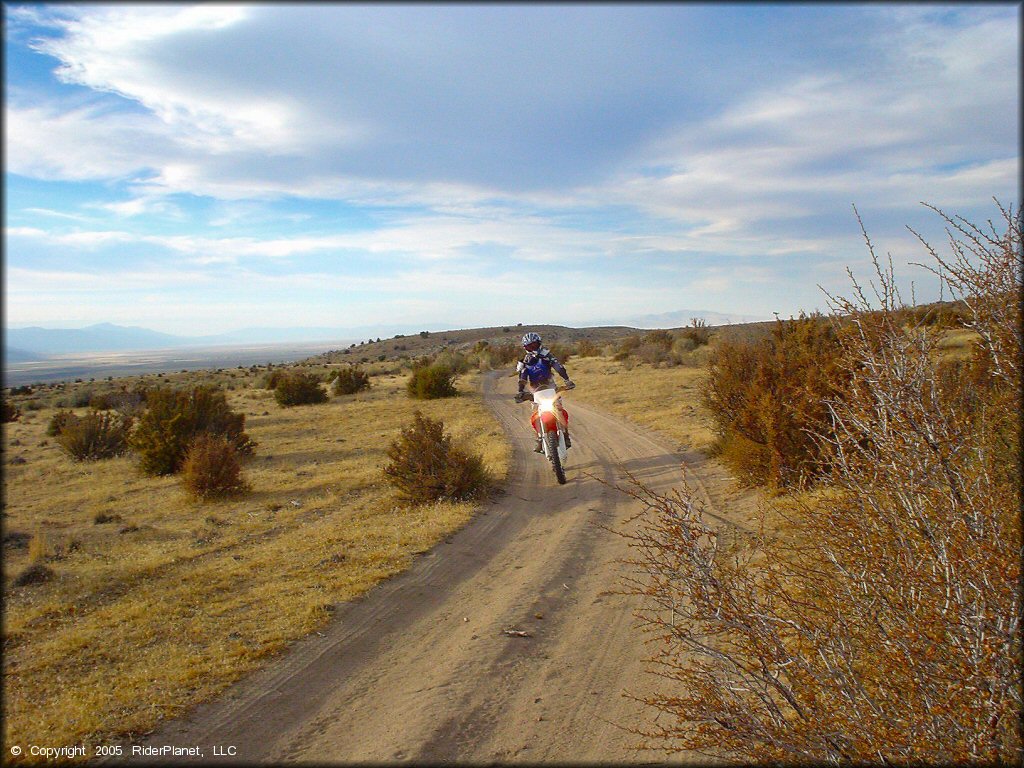 Honda CRF Motorbike at Fort Sage OHV Area Trail