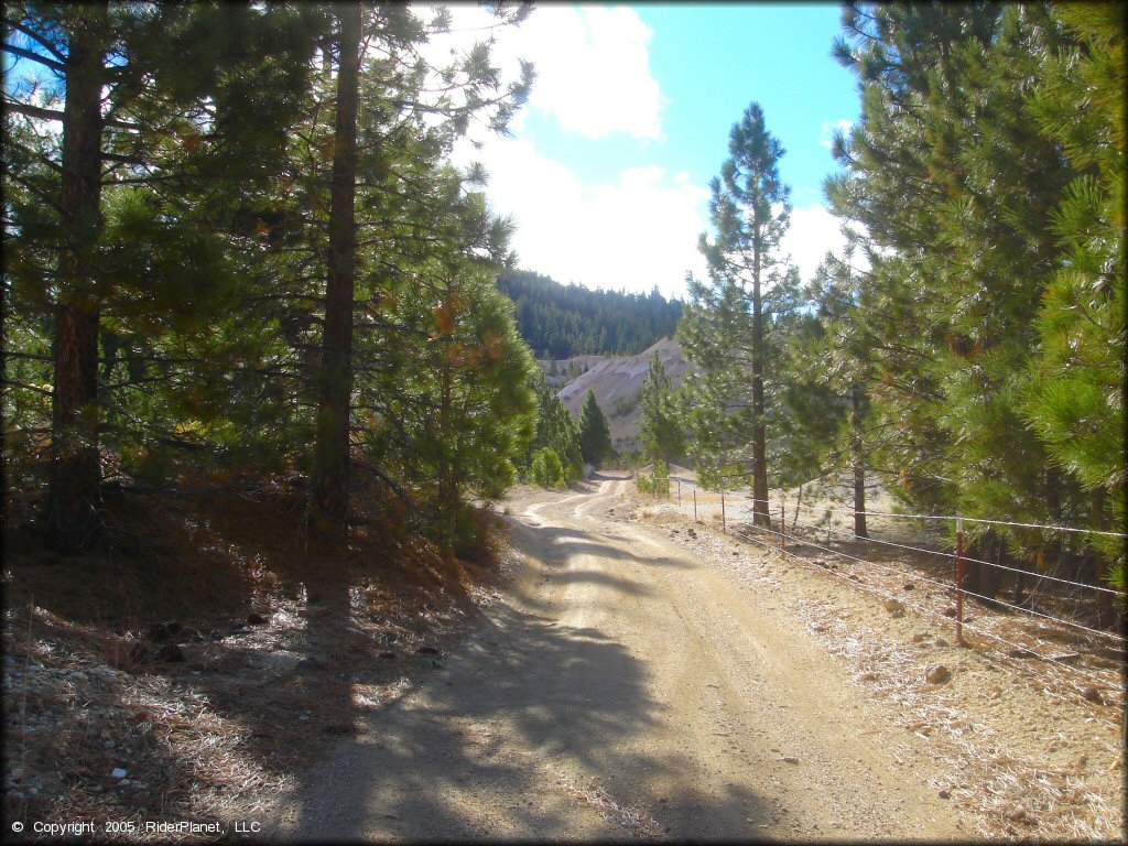 Terrain example at Leviathan Recreation Area Trail