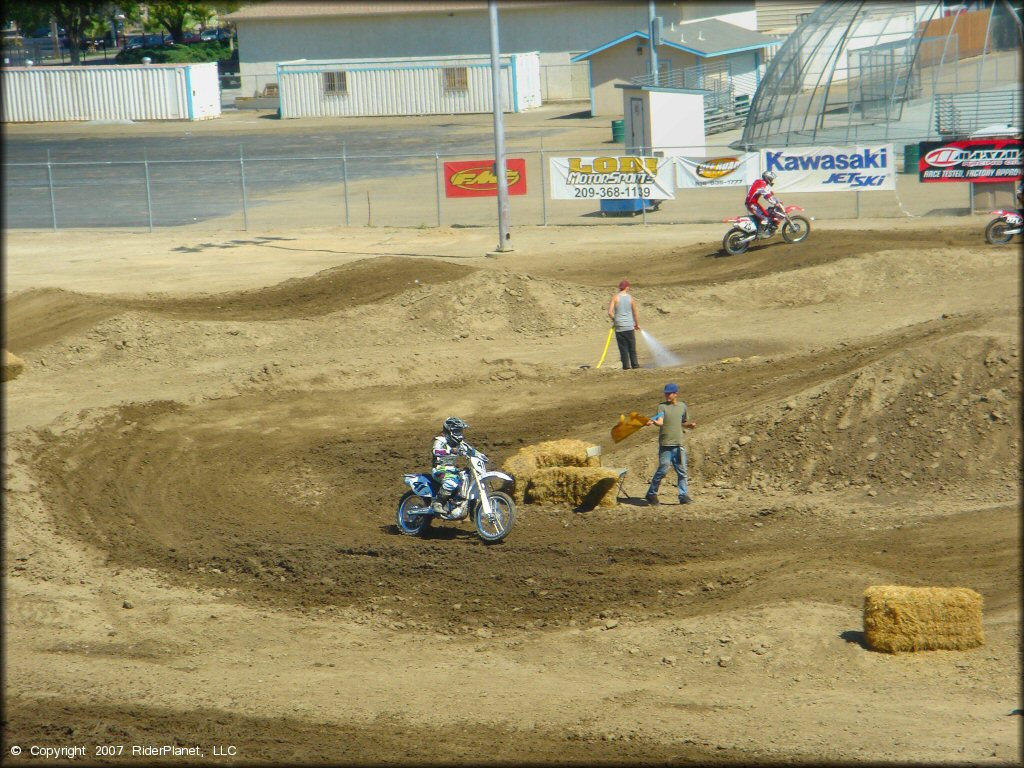 Yamaha YZ Off-Road Bike at Los Banos Fairgrounds County Park Track