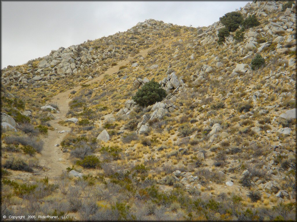 Example of terrain at Prison Hill Recreation Area Trail