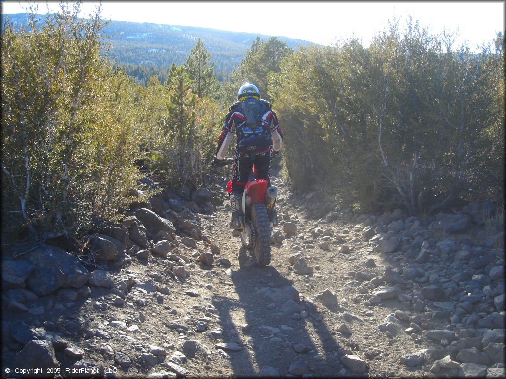 Honda CRF Motorcycle at Hunter Lake Trail