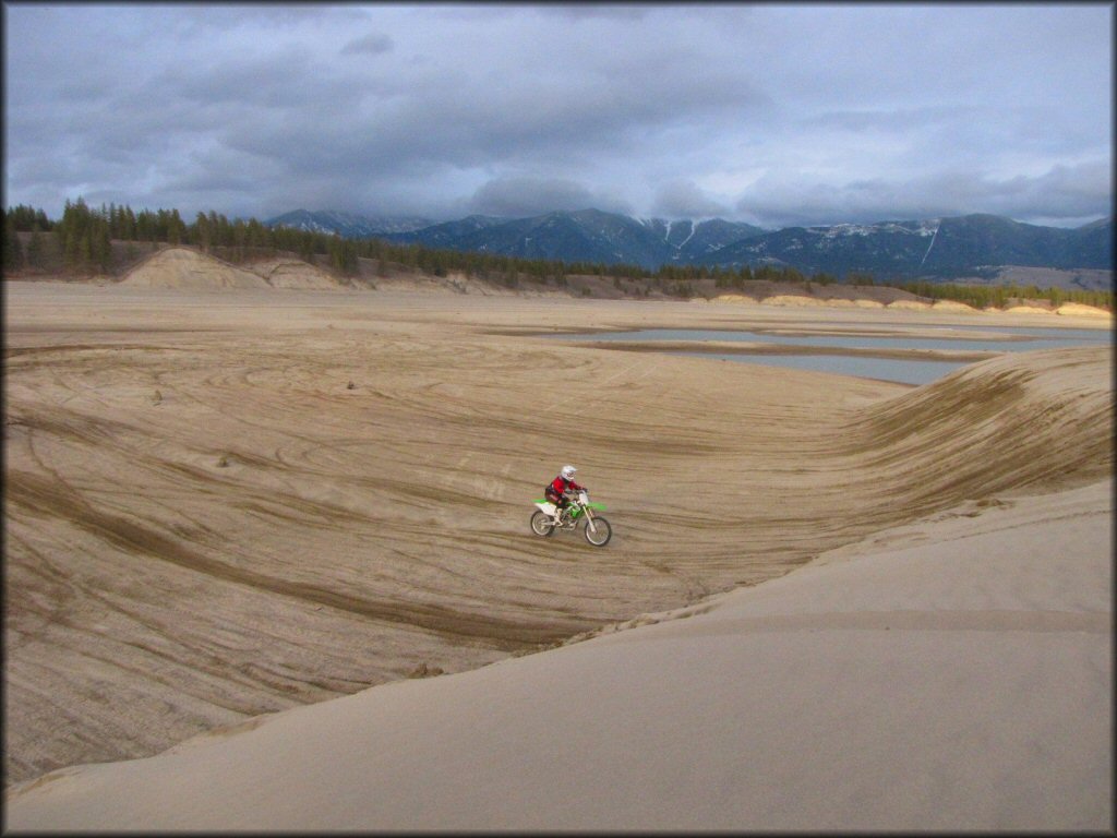 OHV at Koocanusa Sand Dunes and Trail System OHV Area