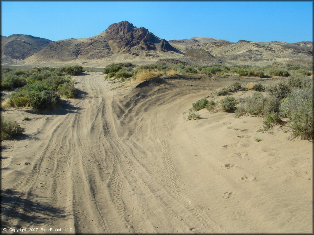 Example of terrain at Mullen Creek Trail