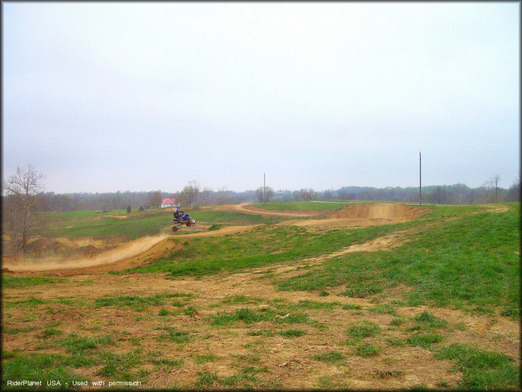 OHV getting air at Dirty Turtle Offroad Park OHV Area