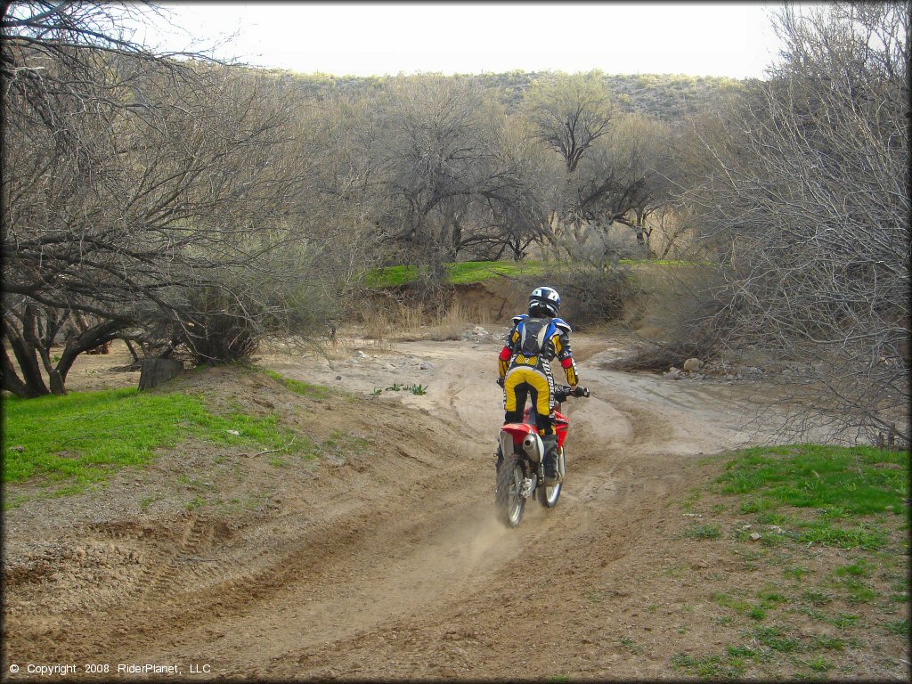 Honda CRF Motorcycle at Black Hills Box Canyon Trail