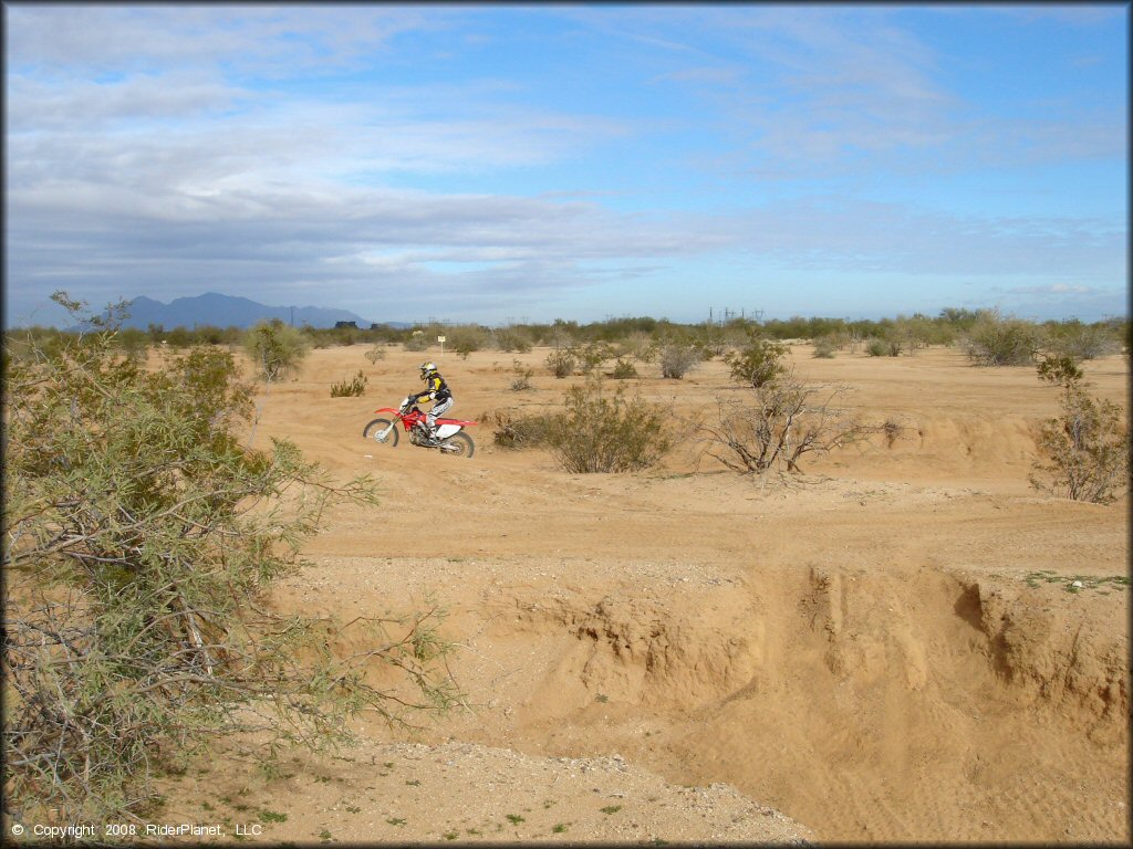 Honda CRF Motorcycle at Pinal Airpark Trail