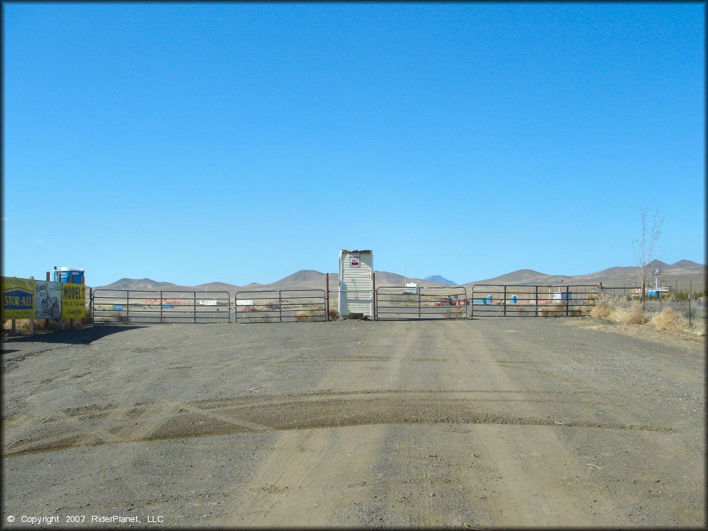 RV Trailer Staging Area and Camping at Winnemucca Regional Raceway Track