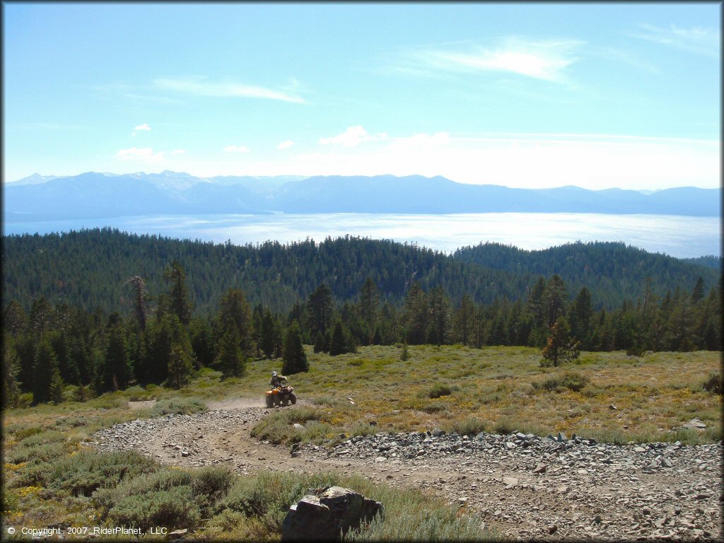 Honda ATV at South Camp Peak Loop Trail