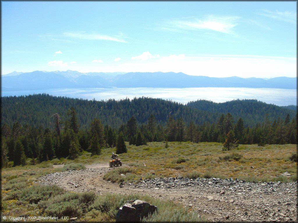 Honda Quad at South Camp Peak Loop Trail